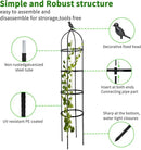 2 Pcs Garden Trellis for Climbing Plants, 6 Ft Rustproof Metal Pipe with Heavy Duty Plastic Coated, Garden Outdoor Indoor Potted Plant Support, Obelisk Garden Trellis for Climbing Vine by GreenHaven Gardens