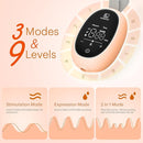 Upgraded Wearable Hands Free Breast Pump: D6 Portable Low Noise Breastfeeding Pumps with 3 Modes & 9 Levels & Memory Function | Leak-Proof Double-Seal Design | Strong Suction 15/17/21/25mm Flange by TinyTreasures Baby Boutique