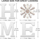 ZAZIWZ Farmhouse Home Signs with Windmill Clock Wall Decor Rustic Home Letters Wall Art for Living Room Kitchen Entryway Dining Room Bedroom (white) by CozyNest Decor
