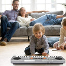 Raimy Piano Keyboard for Kids 49 Keys Portable Keyboard Piano Early Learning Educational Electronic Musical Instrument Toys Gifts for 3 4 5 6 7 8 9 Year Old Boys and Girls (Silver) by TinyTreasures Baby Boutique