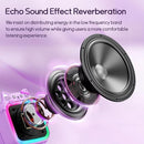 Karaoke Machine with 2 Wireless Microphones for Kids Adults,Portable Bluetooth Speaker Girls Toddlers Toy Gift for Aged 3-12 Year Birthday Parties Christmas Party - Purple by TinyTreasures Baby Boutique