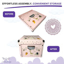 GroWings Baby Keepsake Box - Large Memory Storage for Newborns, Suitable for Boys and Girls, Strong, Durable, and Collapsible Gifts by TinyTreasures Baby Boutique