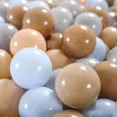 GOGOSO Ball Pits Balls for Toddlers Pack of 50 100 200 Plastics Shape Ball Non-Phthalate Non-BPA Non-Toxic 2.2-Inch Crush Proof Play Balls by TinyTreasures Baby Boutique