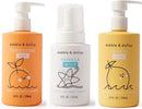 Dabble & Dollop Citrus Kiss Bundle, Natural Bubble Bath, Body Wash & Shampoo for Kids, USA-made, Paraben & Sulfate Free, Vegan, Gluten-Free, Tear-Free, Tangerine, Vanilla, Lemon (Set of 3) by TinyTreasures Baby Boutique