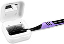 Wall Mounted Toothbrush Holder & Toothbrush Cleaner, Electric ToothBrush Holder, Cleaner for Bathroom Accessory, Clean for Home, Travel (White) by CozyNest Decor