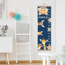 Personalized Kids Height Chart - Canvas Growth Ruler for Boys and Girls - Custom Name Banner with Removable Nursery Wall Decor - Gift for Kid’s Room Decoration by TinyTreasures Baby Boutique