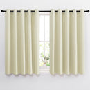 NICETOWN Room Darkening Curtains and Drapes for Bedroom - Grommet Energy Saving Thermal Insulated Light Blocking Window Treatments for Kitchen (Beige, 1 Pair, W66 x L54) by TinyTreasures Baby Boutique