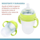Botabee Baby Bottle Handle Grip for Comotomo 5 Ounce and 8 Ounce Silicone Bottles - Pack of 3 (Green) by TinyTreasures Baby Boutique