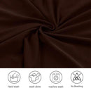 JQinHome 6 Pcs Dining Chair Slipcover,High Stretch Removable Washable Chair Seat Protector Cover for Home Party Hotel Wedding Ceremony (Pack of 6, Coffee) by CozyNest Decor