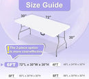 ABCCANOPY 6 FT Black Spandex Table Cover Stretch Fitted Wrinkle Resistant Tablecloth Reuse for Rectangular Folding Table Patry Event Wedding Banquet Protector by CozyNest Decor