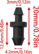 1/4 Inch Drip Irrigation Hole Plugs Drip Plug with Barbed End Closure for Home Garden Lawn Drip Irrigation System 100PCS by GreenHaven Gardens