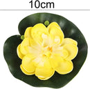 4 Pieces Artificial Floating Lotus Flowers with Lily Pads, Decorative Foam Water Plants for Pond, Pool, Garden Fish Tank Aquarium Home Garden Special Decoration Outdoor Décor,Artificial Flowers by GreenHaven Gardens