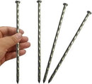 50 Pack - 8" Solid Galvanized Non-Rust Metal Garden Stakes, Spiral Landscape Edging Spikes/Anchors, for Paver Edging, Weed Barriers, Turf, House Construction, Carpentry Nail, Tent, Anchoring Spikes by CozyNest Decor
