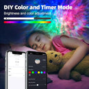 Star Projector, Galaxy Projector for Bedroom, Smart APP & Voice Control Galaxy lamp, Compatible with Alexa & Google Home, for Kids Adults Bedroom,Room Decor,Game Room,Party (White Round) by TinyTreasures Baby Boutique