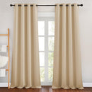 NICETOWN Blackout Draperies Curtains Panels - Window Treatment Thermal Insulated Solid Grommet Blackout Curtains/Panels/Drapes for Bedroom (Biscotti Beige, Set of 2, 46 by 90 Inch) by TinyTreasures Baby Boutique