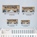 Custom Woodland Nursery Decor - Baby Name Sign for Boys, Kids Room Decor - Wooden Name Sign Gift by TinyTreasures Baby Boutique