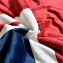 UKELER Flannel Sherpa Throw 60'' x 50'' Union Jack Fleece Blanket Soft Comfy Flannel Blanket Throws for Bed/Couch/Sofa/Office/Camping by CozyNest Decor