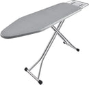 Ironing Board, Heat Resistant Cover Iron Board with Steam Rest, Non-Slip Foldable Ironing Stand. Heavy Sturdy Metal Frame Legs Iron Stand(13 * 34 * 53 Inches) (Silver Gray) by CozyNest Decor