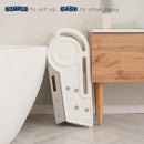 Foldable Toddler Step Stool for Bathroom Sink, Adjustable Kids 3 or 2 Step Stool for Toddlers Bathroom Toilet Potty, Plastic Baby Girl Child Stepping Stool with Handle Rail for Kitchen Counter by TinyTreasures Baby Boutique