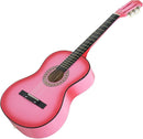 Smartxchoices 38" Acoustic Guitar Bundle with Gig Bag Strap Pitch Pipe Extra Strings Set Pick PINK 6 String for Beginners Starter Kids Girls Youths Students Right-handed (PINK) by TinyTreasures Baby Boutique