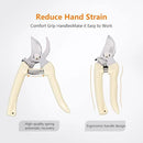 Garden Scissors for Plant, Tip Pruning Shears for Cutting Flowers, Trimming Plants, Bonsai and Fruits Picking (2 PC Bypass Blade Pruner) by GreenHaven Gardens