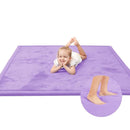 Baby Play Mat for Floor,1.3" Thick Memory foam Tummy Time Mat for Toddlers,Infants,kids,Water-Repellent Soft Nursery Rug,Extra Large Non Slip for Crawling&Yoga,Tatami Style for Living Room(Lavender) by TinyTreasures Baby Boutique