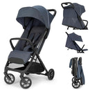 Inglesina Quid³ Stroller, Astral Blue - Compact Reclining Travel Stroller for Baby & Toddler 0-55 lbs, One Hand fold, Car seat Compatible, Airplane Overhead, Lightweight, Foldable, XL UPF 50+ Canopy by TinyTreasures Baby Boutique