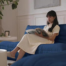Luxury Sofa Couch Chair, Lazy Floor Seating, Fireside Bean Bag Chair, Ergonomic Tatami Sofa Lounger for Living Room, Bedroom, Office, Loveseat, Blue by CozyNest Decor
