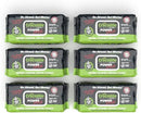 Crocodile Cloth Power Scrub - 6 pack. 480 (15" x 10") Heavy Duty Cleaning Wipes. Safe on Skin & Multiple Surfaces. Infused with Aloe & Vitamin E. Textured, Large, Pre-Moistened & Absorbent. by CozyNest Decor