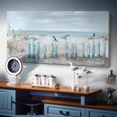amatop Large Living Room Wall Art Hand-Painted 3D Seascape Canvas Oil Painting Ocean Beach Coastal Picture Artwork for Home Decorations Bedroom Office Décor 48x24inch by CozyNest Decor