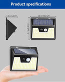 Peasur Solar Lights Outdoor Waterproof [8 Pack/140LED], Warm White Motion Sensor Light Ultra-Bright, 3 Modes Solar Fence Security Lighting for Wall Garden Yard Garage Patio by GreenHaven Gardens