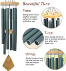 Wind Chimes Outdoor Deep Tone, 36 Inches Large WindChimes Outdoor Sympathy Windchime for Mom/Housewarming/Christmas, Garden Chimes for Outside Decoration. Green by CozyNest Decor