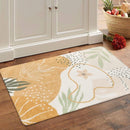 Lahome Boho Washable Kitchen Rug - 2x3 Small Non-Slip Entry Rugs for Inside House Soft Throw Area Rugs for Bedroom Botanical Print Floor Doormat Carpet for Bathroom Entryway Laundry Room Kids Room by TinyTreasures Baby Boutique