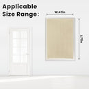Self Adhesive Portable Blackout Curtains for Bedroom Easy to Install Window Thermal Lnsulated Kitchen Room Darkening Small Window Curtains, Cortinas Para Cuarto, 47"W X 71"L, Beige, 1 Panel by TinyTreasures Baby Boutique