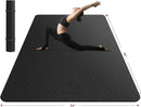 HAPBEAR Extra Large Yoga Mat - 72"x48"/78"x54", 1/4" & 1/3" Thick, Non-Slip, Durable, Eco-Friendly, Wide Exercise Mat for Home Workouts, Yoga, Pilates, Stretching, Meditation (Barefoot Exercise) by TinyTreasures Baby Boutique