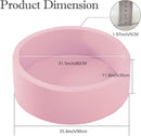 Ball Pit for Toddlers, 35.4"x 11.8" Foam Ball Pits, Indoor Soft Round Baby Playpen for Children, Ideal Gift for Toddlers, Pink, (Balls not Included) by TinyTreasures Baby Boutique