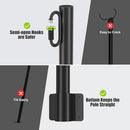 Suchtale 4 Pack 1.3 FT String Light Poles, Suspension Outdoor Fence Post Lights with Clip and Bracket, Outside String Lights Hanging, Wall Mounting Stand for Patio Garden Backyard Wedding Party, Black by GreenHaven Gardens