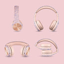 LilGadgets Connect+ Pro Wired Kids Headphones for School w/Microphone, Volume & Noise Reduction Over-Ear Headset w/Cord, SharePort Technology & SoftTouch Padding, Girl Power - Headphones for Kids by TinyTreasures Baby Boutique