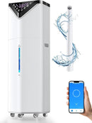 19L/5Gal Humidifiers for Bedroom Large Room 2800 sq ft, Quiet Humidifiers for Large Room, Floor Humidifier with 3 Mist Mode & Auto 180°Mist Tube for Home Whole House School Office Commercial Plants by TinyTreasures Baby Boutique