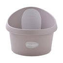 Toddler Bath Tub | Larger Bath for Bigger Kids at Bathtime | Includes Warm and Soft Foam backrest | Grippy Anti-Slip Surface | Includes Easy Drain Bath Plug | Taupe Beige by TinyTreasures Baby Boutique