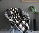 UKELER Buffalo Check/Plaid Throw Blanket 60''×50'' for Couch- Ultra Soft Plush Flannel Fleece Sherpa Throw Bed Throws for Kids and Adult by CozyNest Decor