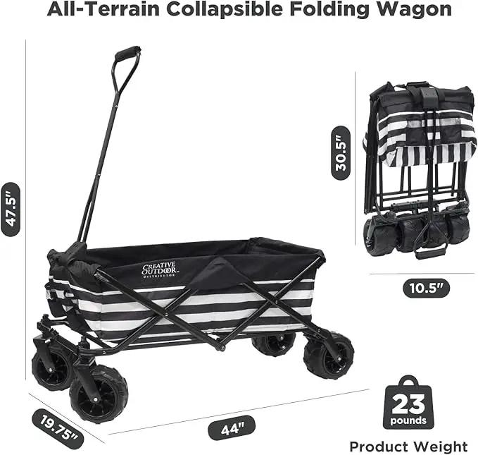 Creative Outdoor Original Folding Wagon All-Terrain Wheels, photo 7 of 9