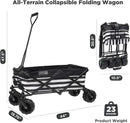Creative Outdoor Original Folding Wagon All-Terrain Wheels by GreenHaven Gardens