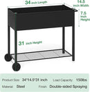 MIXC Metal Raised Garden Beds with Legs, Elevated Planter Boxes Outdoor Raised for Gardening, Large Planter Box for Vegetable Flower Herb by GreenHaven Gardens