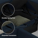 Belffin Modular Sectional Sofa Couch with Reversible Chaise Velvet L Shaped Storage 4-seat Convertible Blue… by CozyNest Decor
