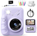 Kids Camera Instant Print for Girls Ages 3-14, 3-inch HD Screen Camera for Kids with Printing Paper, 1080P Digital Toddler Toys for 4 5 6 7 8 9 10 11 12 Years Old (Purple) by TinyTreasures Baby Boutique