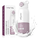 Portable Baby Bottle Warmer for Travel, Portable Milk Warmer with Fast Heating & Long Battery Life, Instant Breast Milk, Formula/Water Warmer with 12 Ounces Big Capacity, Baby Flask for Vehicle by TinyTreasures Baby Boutique