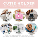 Ryan & Rose Cutie Holder Universal Stroller Cup Holder (White) by TinyTreasures Baby Boutique