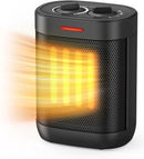 1000W Small Space Heater for Indoor Use, 2S Fast Heating, PTC Ceramic Electric Space Heater with 3 Modes, Thermostat, Overheated & Tip-Over Safety Protection, Portable Heater for Office and Bedroom by CozyNest Decor