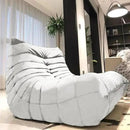 Modern Living Room Chair, Big Bean Bag Adult Floor Sofa, Togo Recliner Memory Foam Lazy Couch Suitable Balcony for Fireside Chair (White) by CozyNest Decor